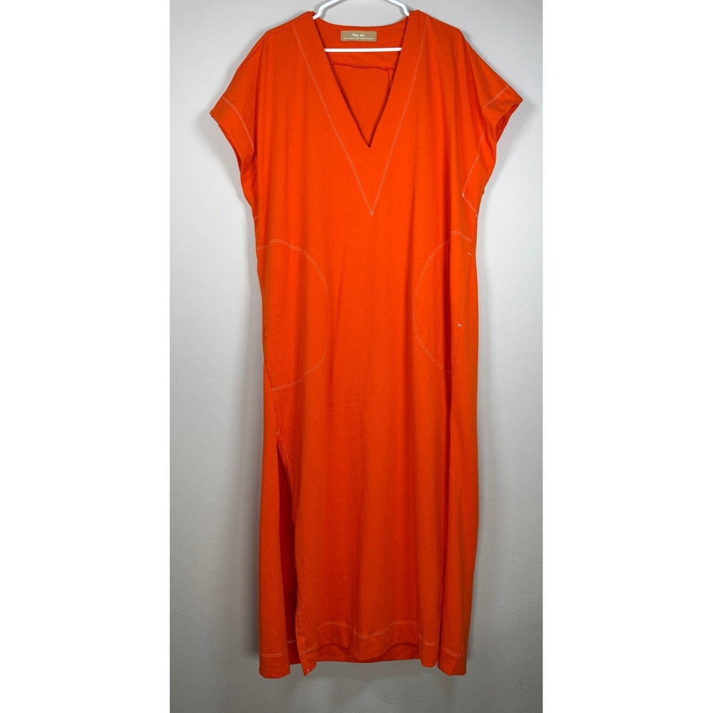 Free People Free-est Maxi Dress Women M Cotton V-Neck Beach Resort Vacation